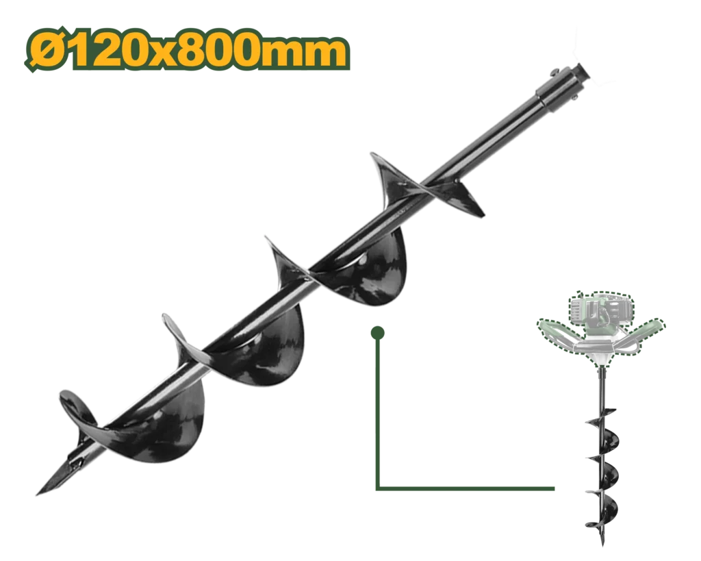 [JDDZ1A52-2] 120mm x 800mm ريشة مكنة حفر ارض