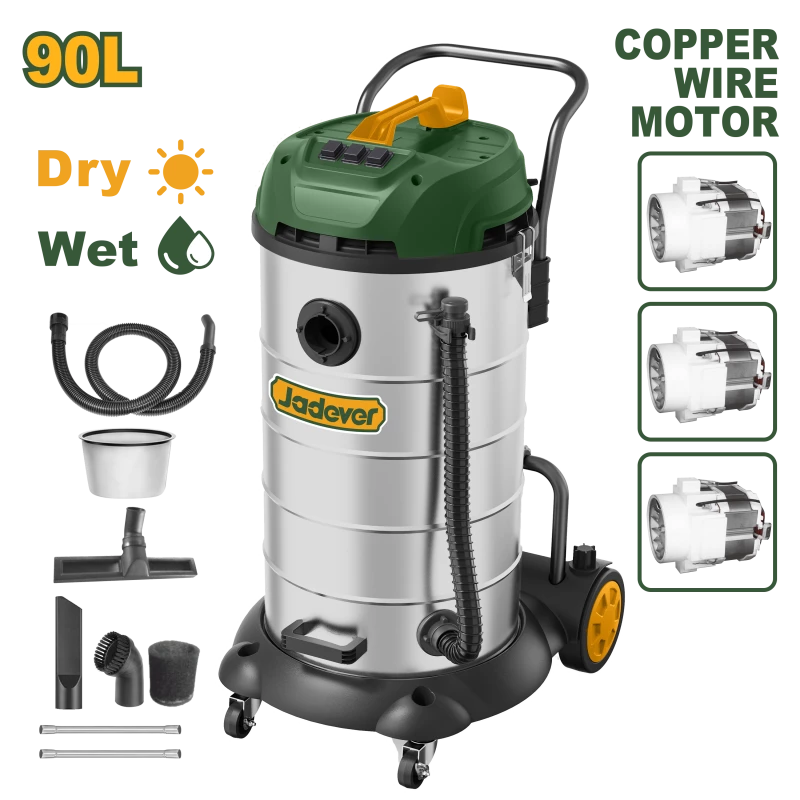 [JDVR5A90] 3600W 90L مكنسة فاكيوم برميل 3 موتيرات