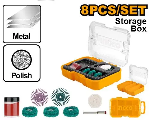 [AKMG5008] Sanding and polishing set for mini drill 8pcs