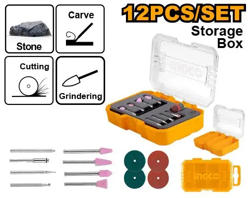 [AKMG2012] Glass and stone working set for mini drill 12pcs