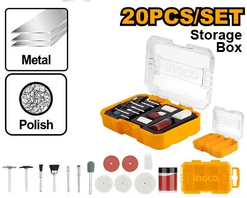 [AKMG6020] Cleaning and polishing set for mini drill 20pcs