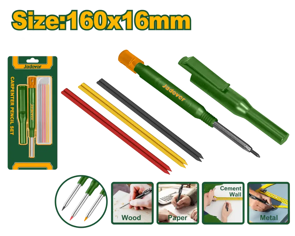 [JDMB3K06] 8pcs 160x16mm قلم رصاص علام ثلاث الوان