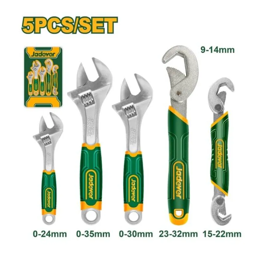 [JDAW275K] 5pcs طقم مفتاح انكليزي ولقط