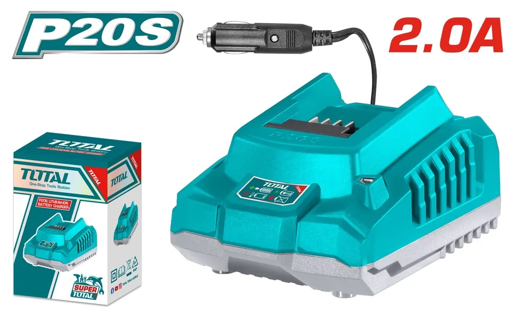 [TFCLI2012] 20V 2.0ah DC شاحن على بطارية السيارة