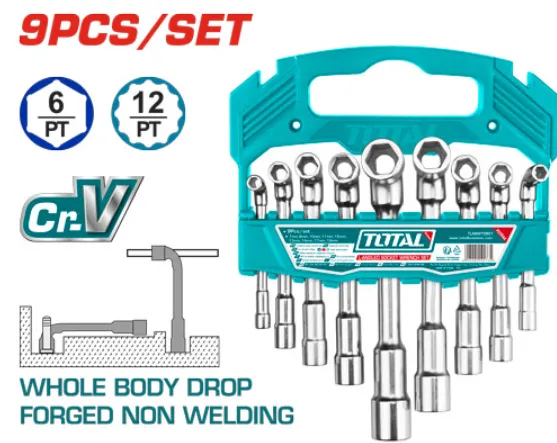 [TLASWT0901] 9pcs 7-19mm طقم كوع مسدس صناعي