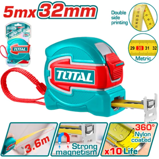 [TMT80532M] 5m 32mm متر صناعي مع مغنطيس