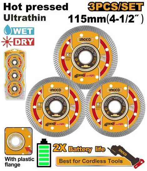 [DMD0511503] 3Pcs Hot Pressed ultratin طقم ديسكات قص غرانيت