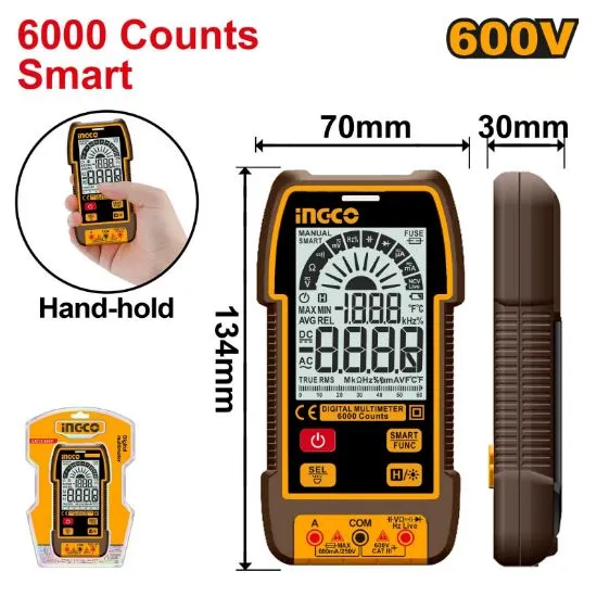 [DM16004] 600V 6000 Counts smart ملتيميتر