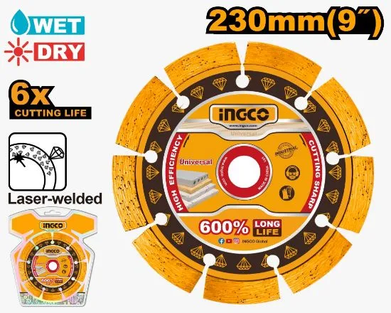 [DMD072301] 230mm (9") ديسك الماس مفتح تلحيم بالليزر