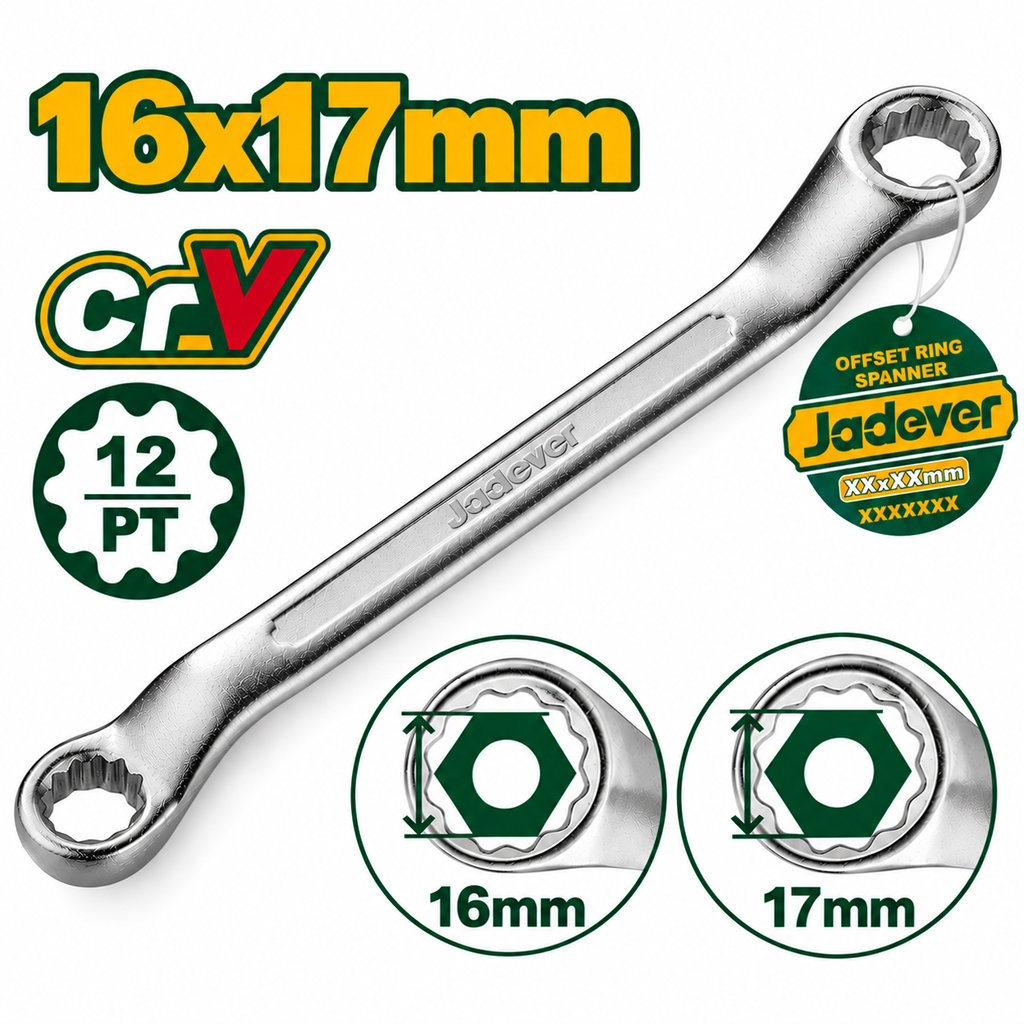 [JDSA3106] 16x17mm مفتاح مسنن مسنن