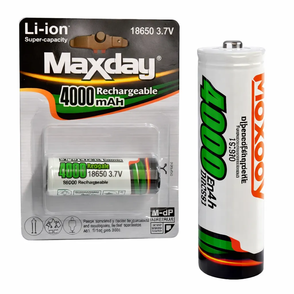 [18650-3.7V] MAXDAY Li-ion Rechargeable battery 18650 3.7V 4000mah