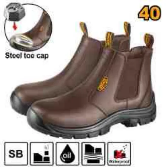 [SSH08SB.40] (Safety) حذاء عمال مع حماية بدون شريط 40