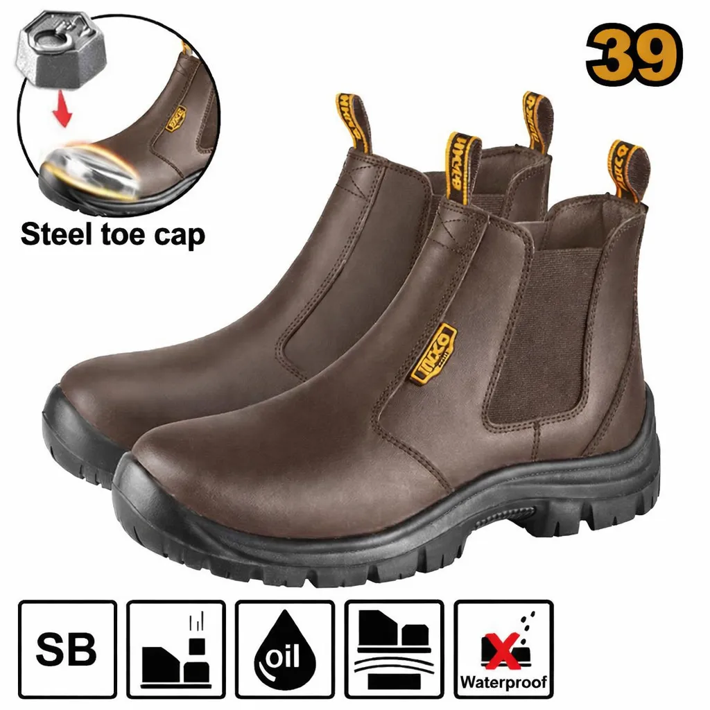 [SSH08B.39] (Safety) حذاء عمال مع حماية بدون شريط 39