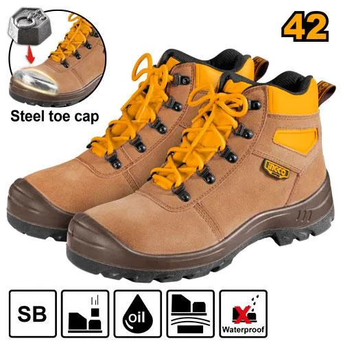 [SSH02SB.42] (Safety) حذاء عمال مع حماية للاصابع اصفر 42