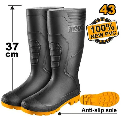 [SSH092LYB.43] Rain Safety boots Black 43