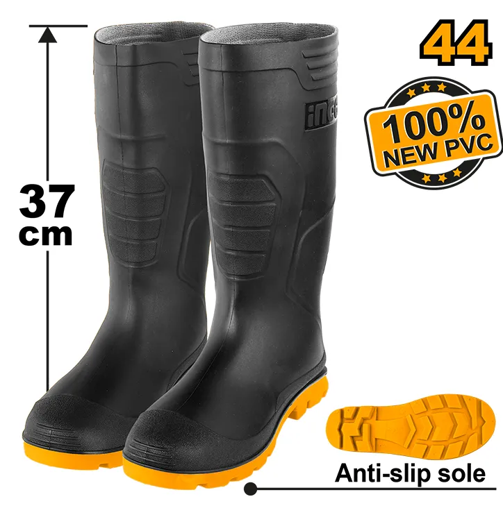 [SSH092LYB.44] Rain Safety boots Black 44