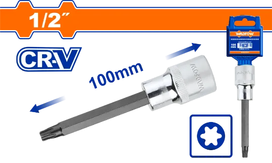 [WSC5211] 1/2" 100mm T20 طربوش راس منجم طويل