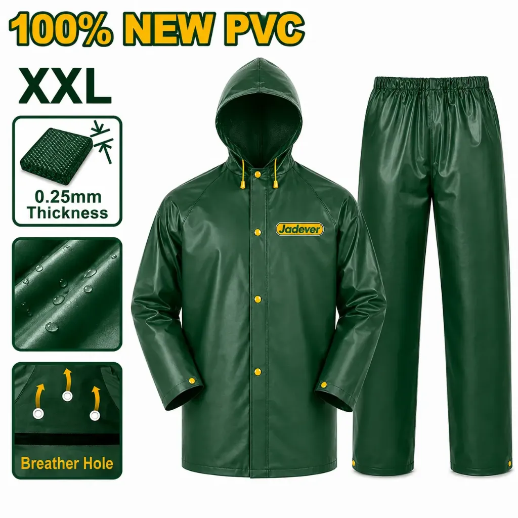 [JDRC3XXL] XXL PVC بدلة مطر