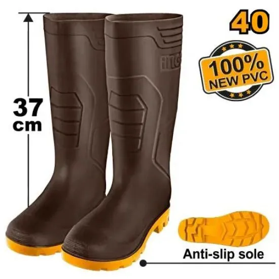 [SSH098L.40] 100% Waterproof 40 جزمة كوتشوك مقاومة للانزلاق