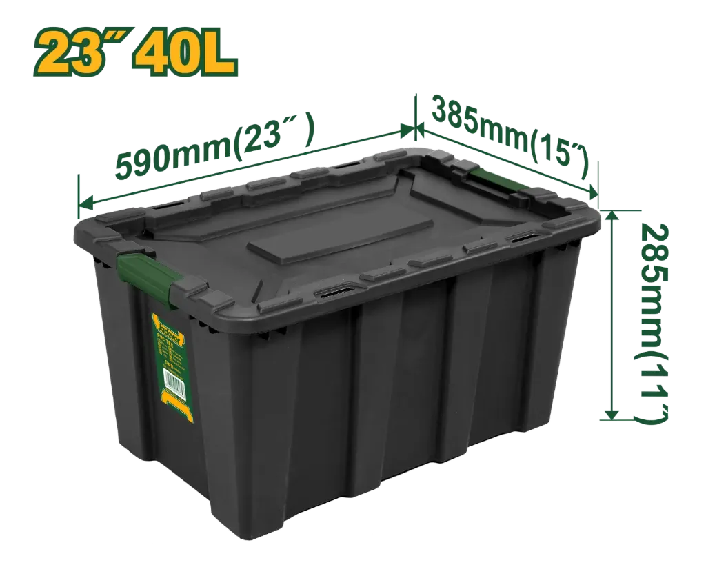 [JDTB3340] 40L صندوق تخزين بلاستيك اسود