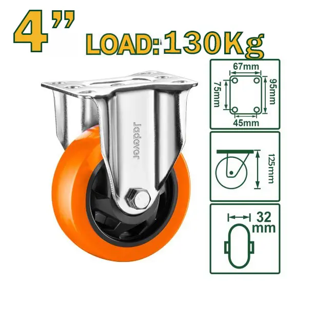 [JDJL2341] 4" 130Kg دولاب ثابت