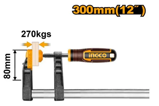[HFC020802] 80x300mm ملزمة نجار صناعية