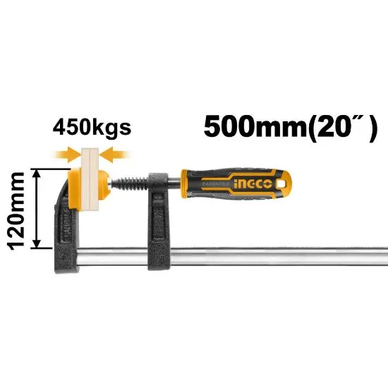[HFC021202] 120x500mm ملزمة نجار صناعية