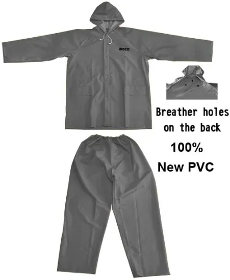 [HRCTSKT031GY.XXL] XXL PVC +Polyester 0.33mm طقم مطري