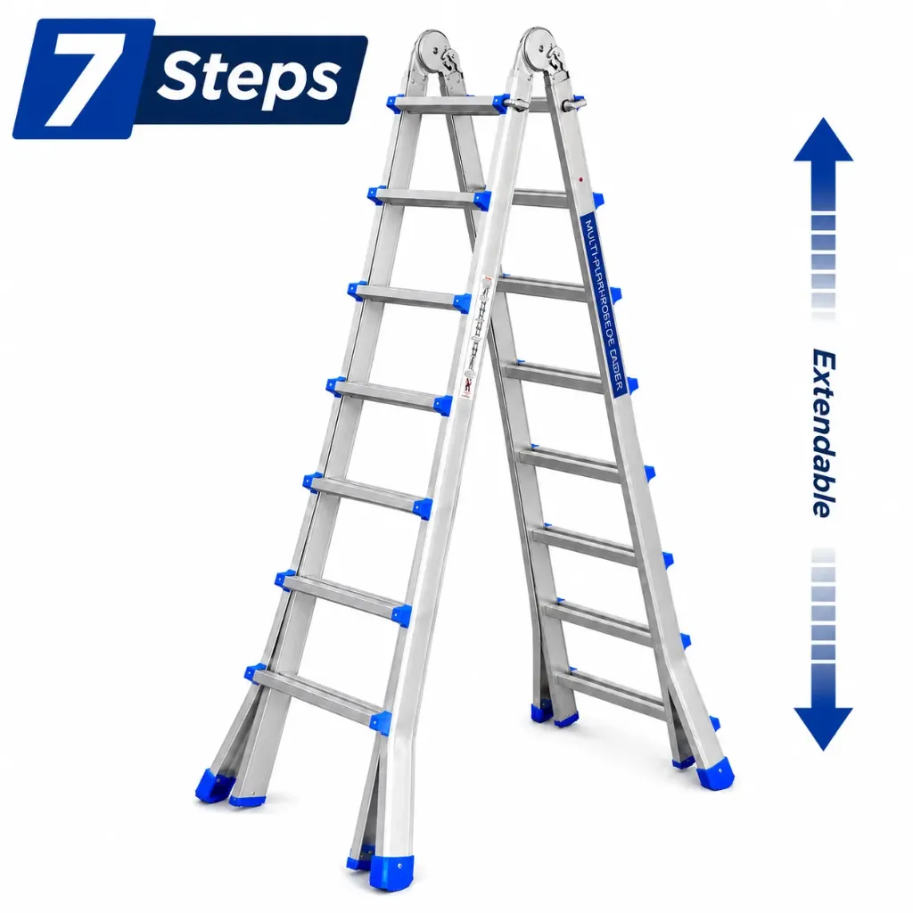 [PLGL407] 4x7 Steps Telescopic Ladder Price: 222$
