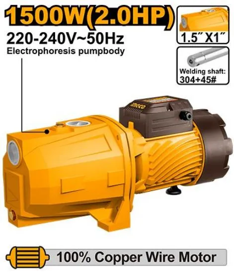 [JP150068] 2.0HP 1500W مضخة مياه شفاط ستانلس