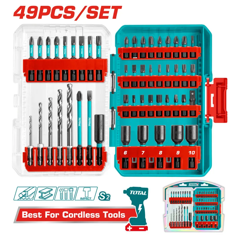 [TACSDL24906] 49pcs impact طقم رؤوس مفكات صناعي