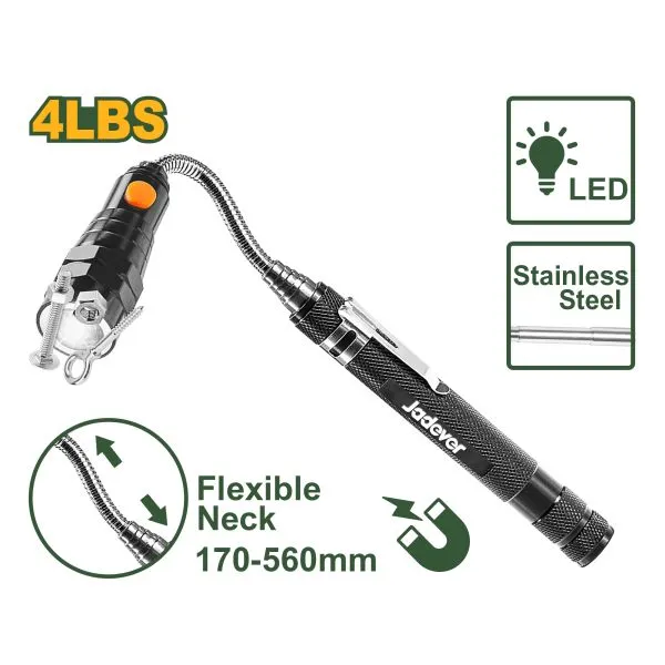 [JDME3604] 4LB 570mm قضيب سحب مغنطيس ستانلس مع ضو