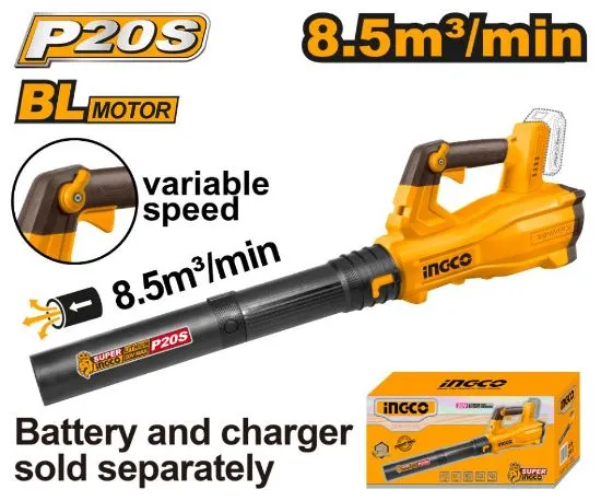 [CABLI20428] 20V بلاور حدائق كبير نفخ سرعات بطارية