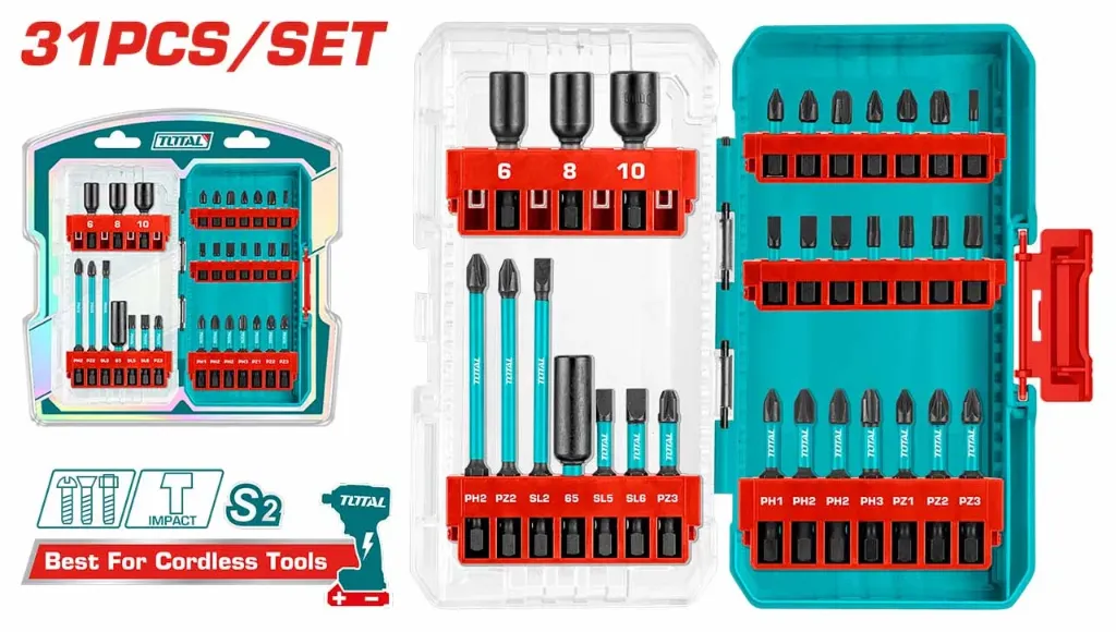 [TACSDL11306-F] 31pcs impact screwdriver bits set Price 17.65$
