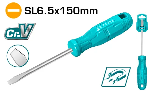 [THTDC2166] 6x150 mm مفك براغي شق مسكة بلاستيك