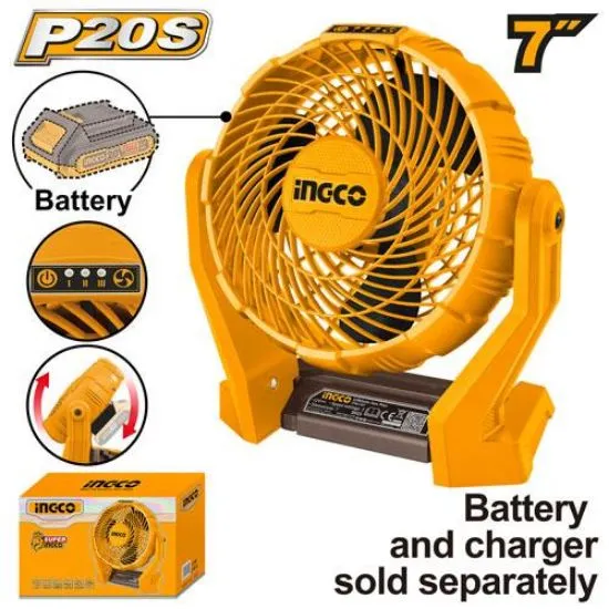 [CFALI2007] 20V 7" مروحة على البطارية