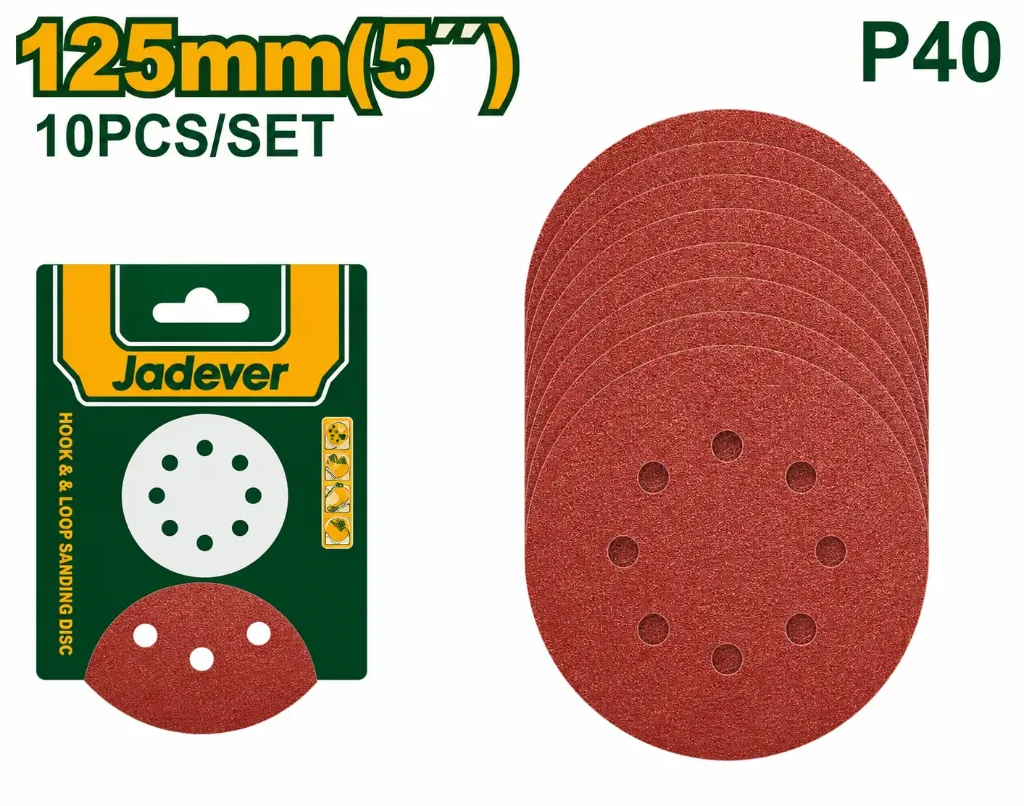 [JDZA5112] 10pcs 125mm P40 ورق حف مبروم شليخ شلاخ