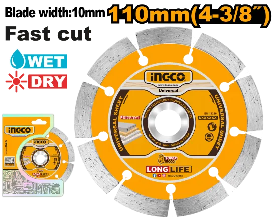 [DMD011102] 110x20mm Wet & Dryديسك قص ألماس