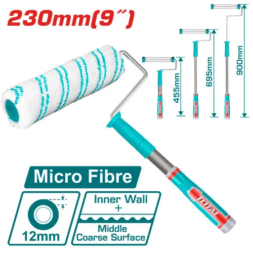 [THT8592T] 9" Telescopic مسكة رول دهان