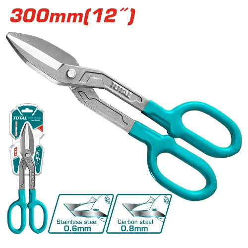 [THT524121] 2" مقص صاج حديد و ستانلس 0.5 ملم