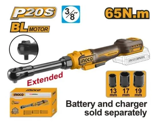 [CDRLI206529] 20V BL 3/8" طقطاق بطارية عنق طويل صناعية