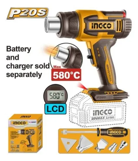 [HGLI2058] 20V LCD سشوار حراري بطارية