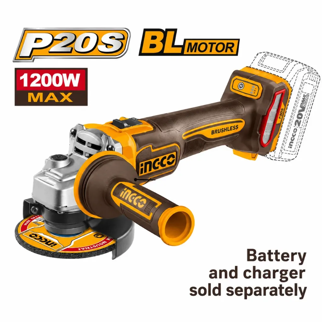[CAGLI212025-F] 20V 115mm 1200W BL صاروخ بطارية فدار