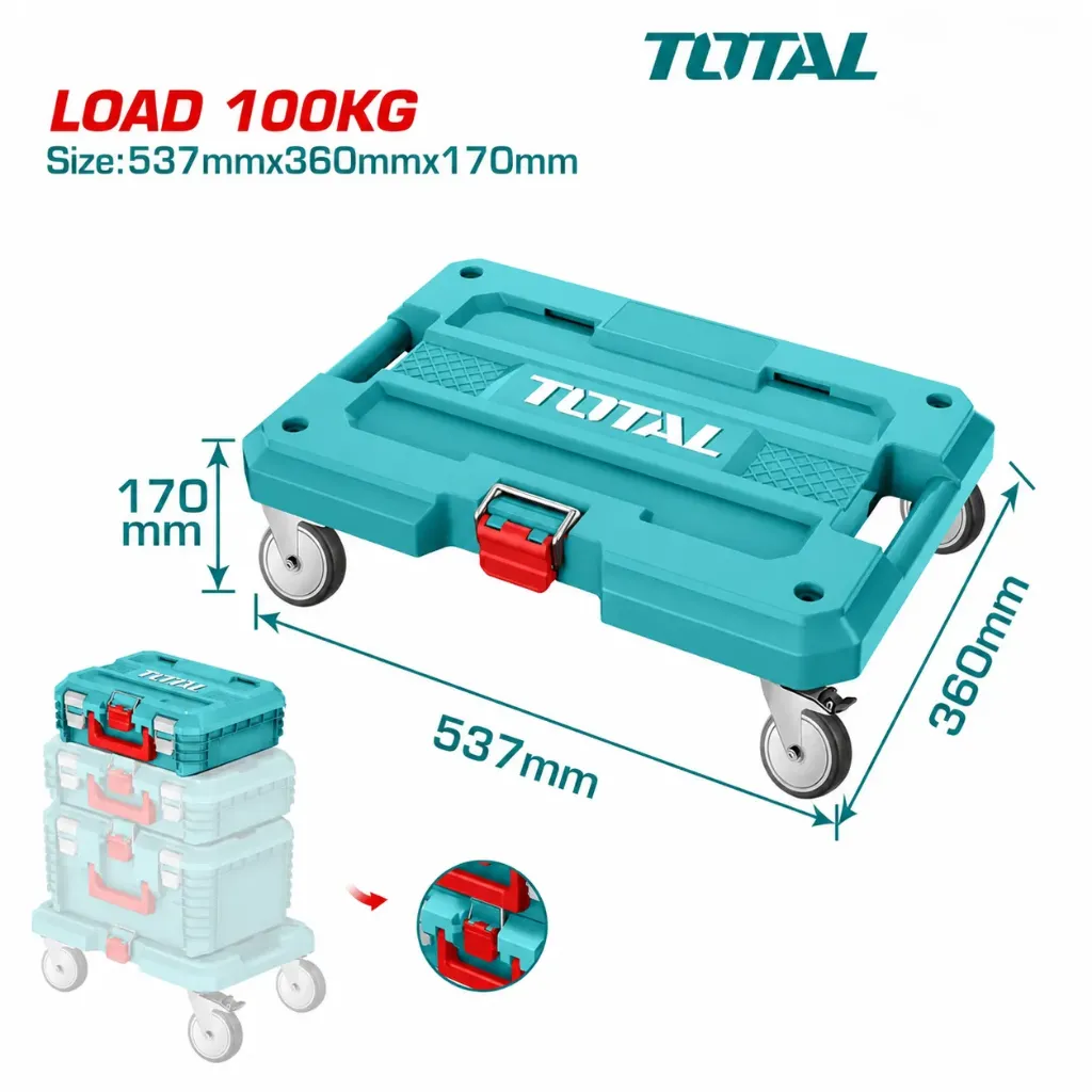 [THTWB61001] 100KG ارضية علب تكديس على دواليب