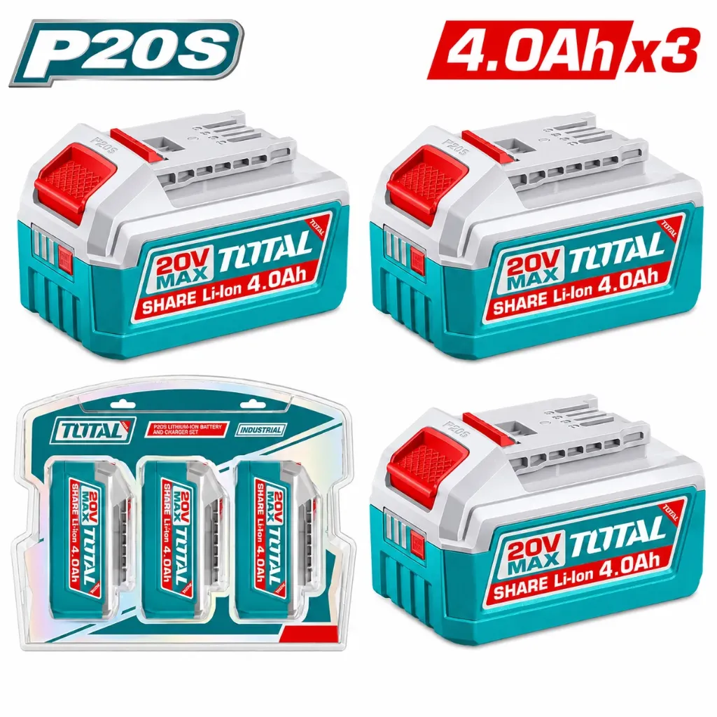 [TOSLI251296] 20V 3pcs 4.0AH مجموعة بطاريات