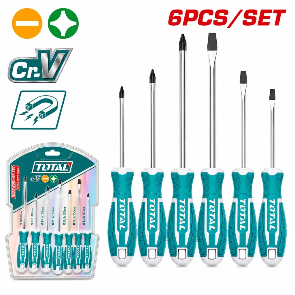 [THT250606] 6pcs طقم مفك براغي