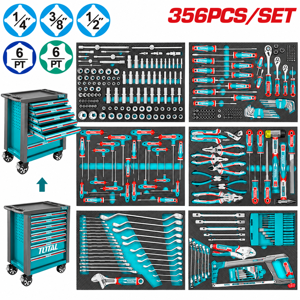 [THPTCS73561] 356pcs خزانة عدة كاراج صناعية