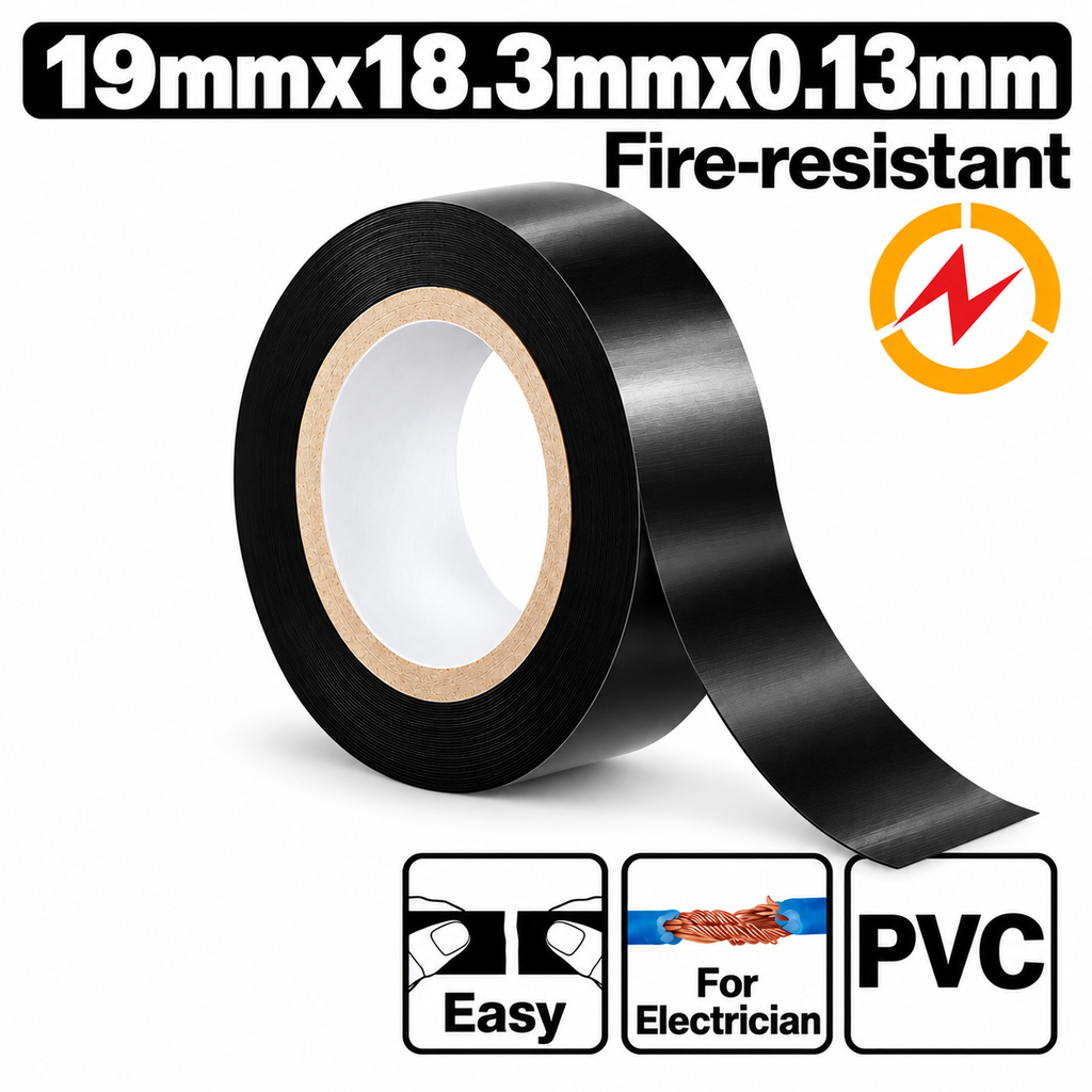 [BPVCTAPE] PVC Insulating Electrical Adhesive Tape شرتيتون اسود Price 1.5$