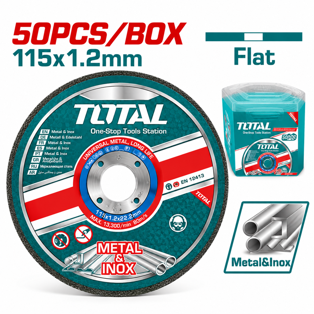[TAC22111550] 50 PCS 1.2MM طقم ديسك قص حديد صغير