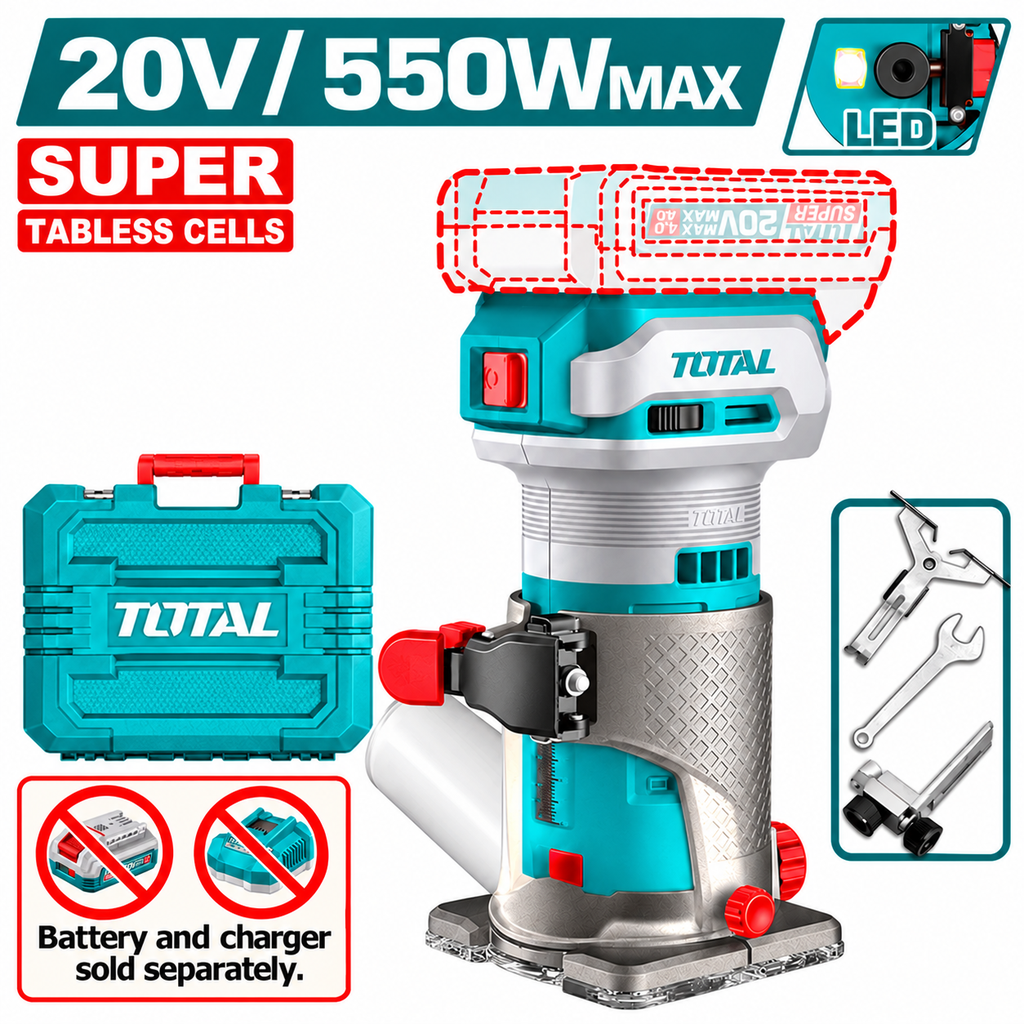 [TCRLI3403-F] 20V 550W راوتر على البطارية فدار Price 130$